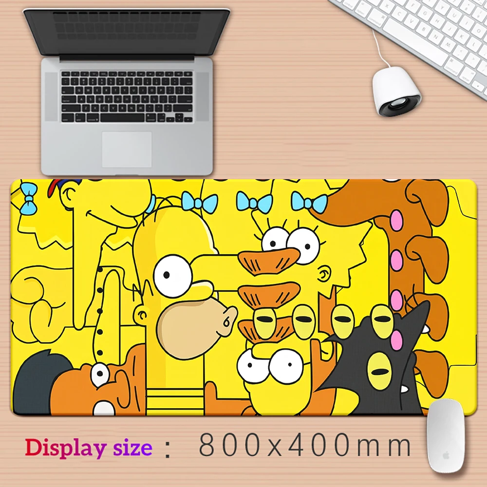 C-The -S-imp-sons Large MousePad XXL,Mouse Pad Keyboard,Gaming Accessories,Mouse Mats,Office,PC,Computer Gamer Laptop Desk Mat.