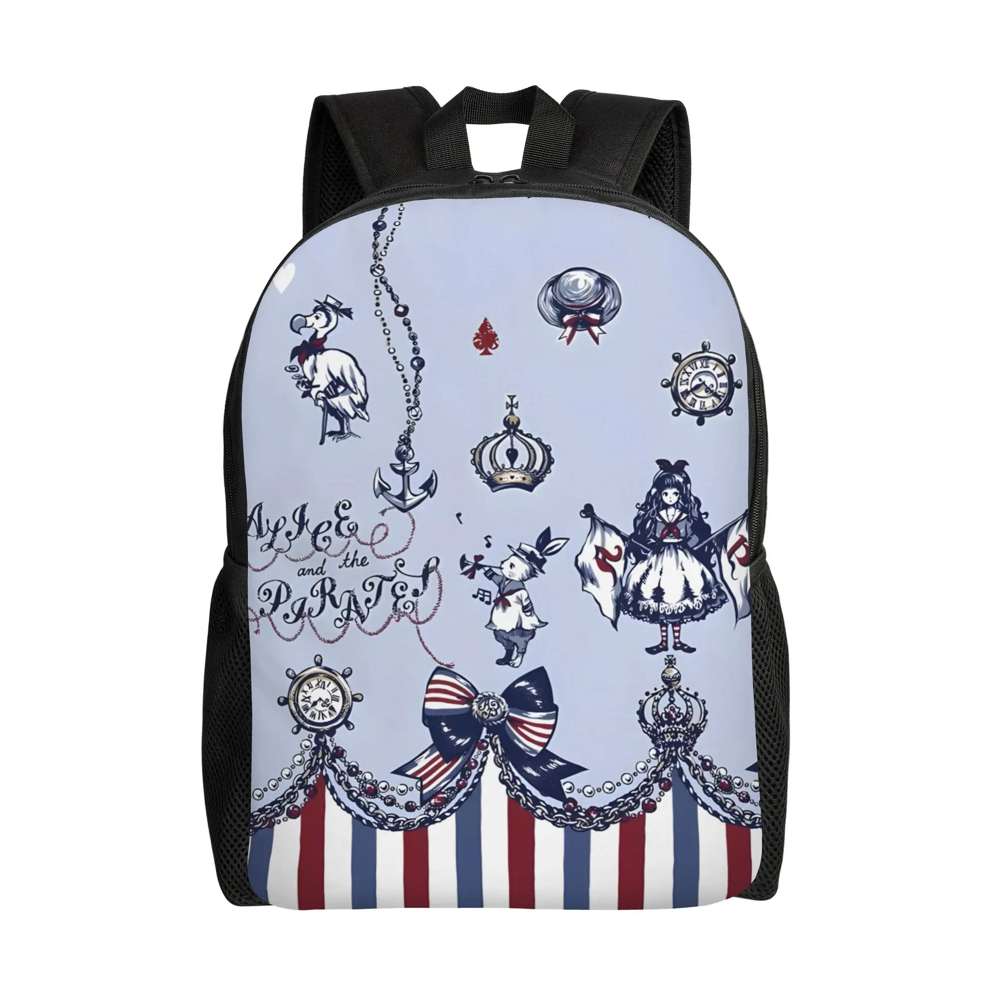 

1Piece Disney Bird Schoolbag Zipper Closure Alice In Wonderland Cheshire Cat Backpack New Term Starts