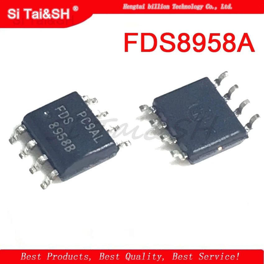 10PCS FDS8958A SOP8 FDS8958 8958A MOSFET SO8 COMP N-P-CH T/R new original