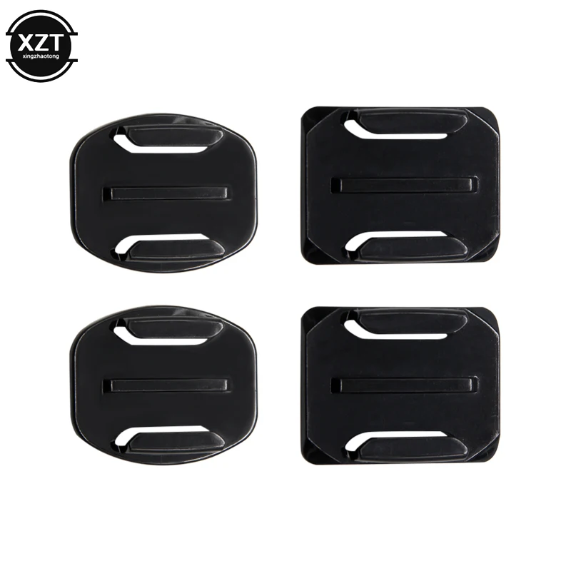 Flat Curved Mount Set Sticker for Gopro Hero 8 7 6 5 4 3 + Xiaomi Yi SJCAM 3M Adhesive Action Camera Helmet Base Accessories Set