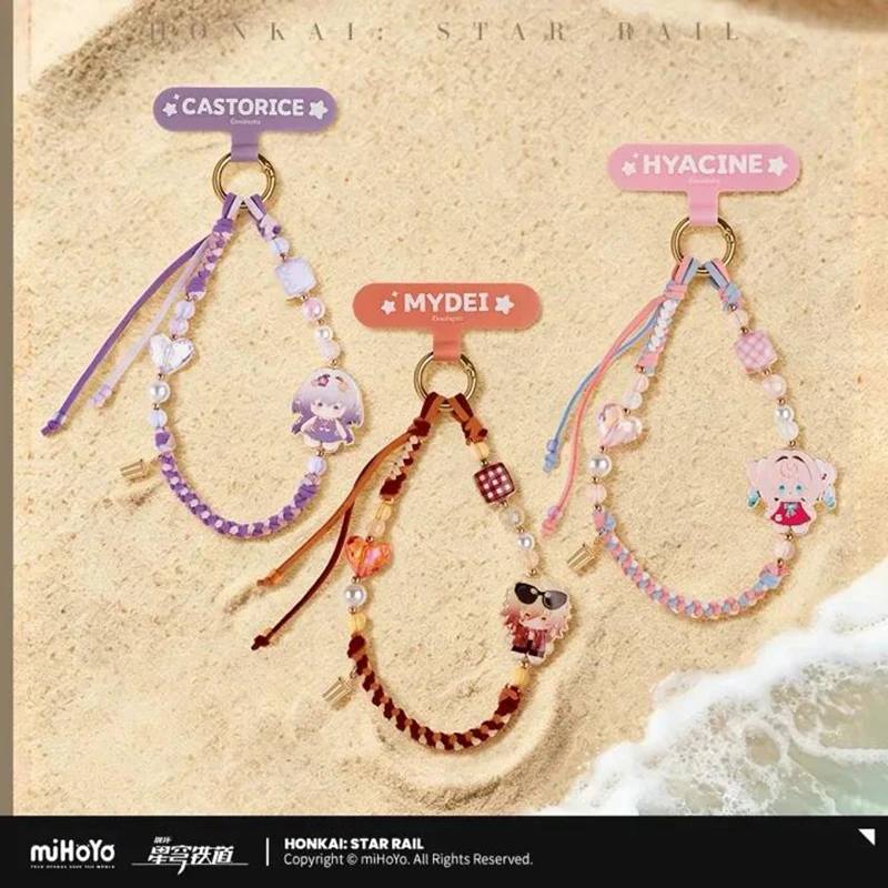 Pre Sale miHoYo Official Genuine Honkai Star Rail Seasonal Doll Series Cell Phone Lanyard Phainon Cyrene ANAXA Cosplay Anime