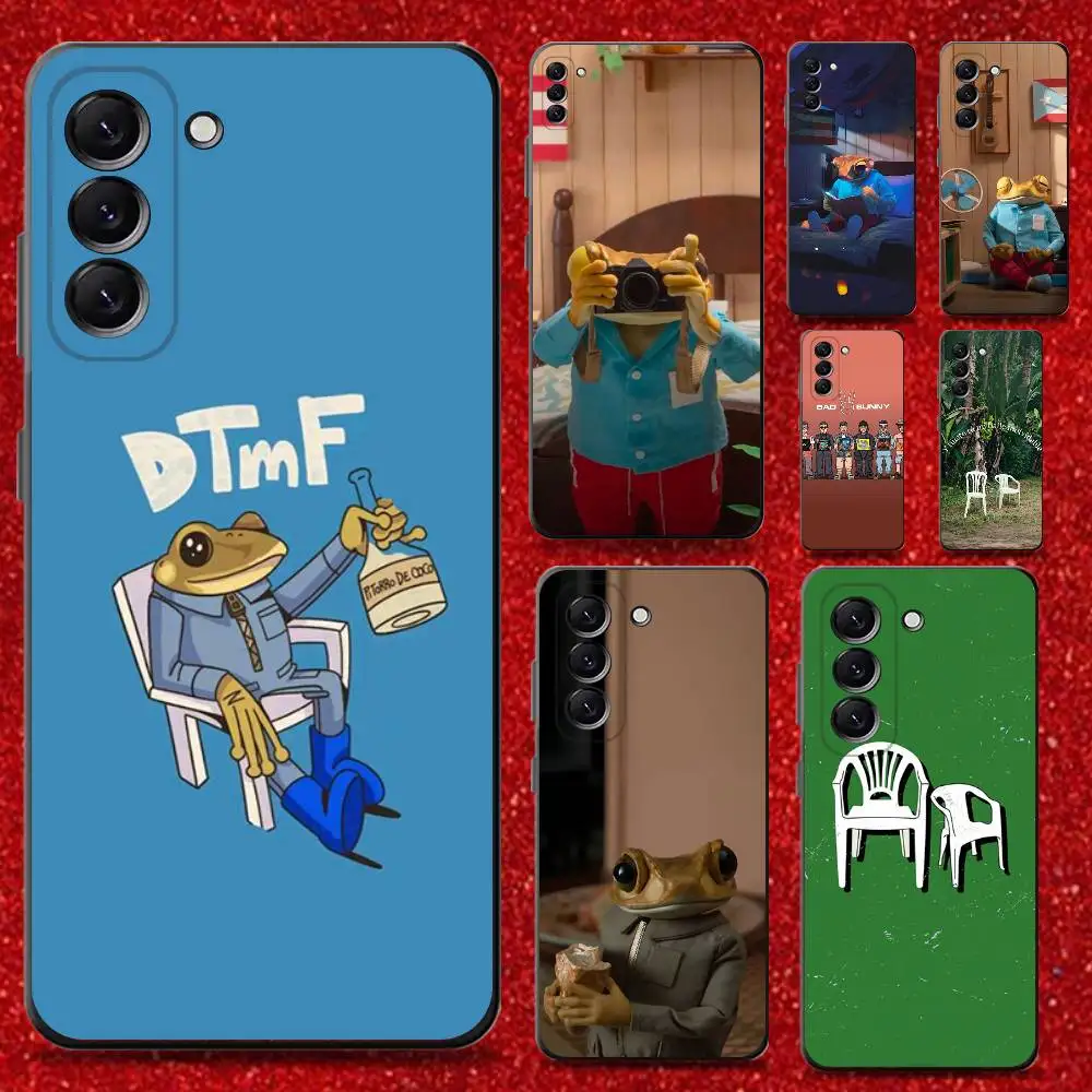 

Bad B-BunnyS DTMF Phone Case For Samsung Galaxy A13,A21s,A22,A31,A32,A52,A53,A71,A80,Soft Black Shell