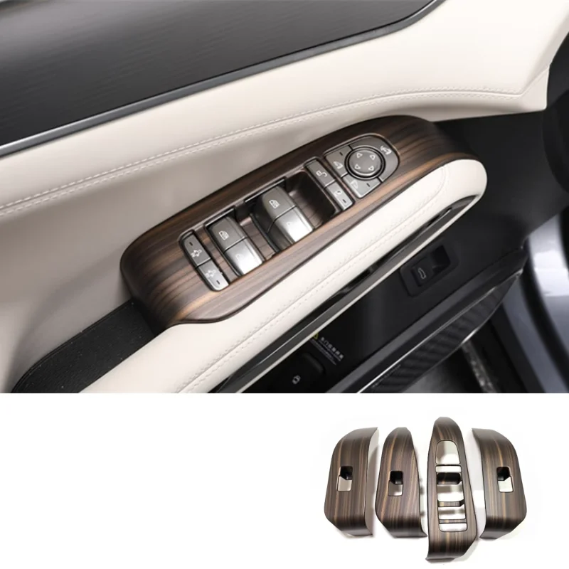 

LHD For BYD SONG L 2023 2024 Interior Door Armrest Window Switch Control Protection Panel Handle Pull Bowl Cover Trim