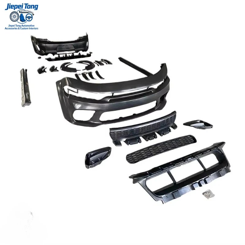 

Hot Selling SRT Hellcat WideBody Front Rear Bumper Wide Fender Flares Car Body Kit for Dodge Charger 2015-2022