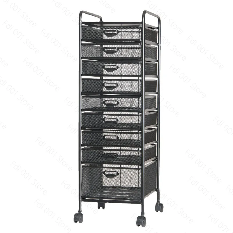 10/9 Drawer Cart A3 Filing Cabinet Multi-Layer Sundries Sorting Rack Floor Standing Metal File Shelf