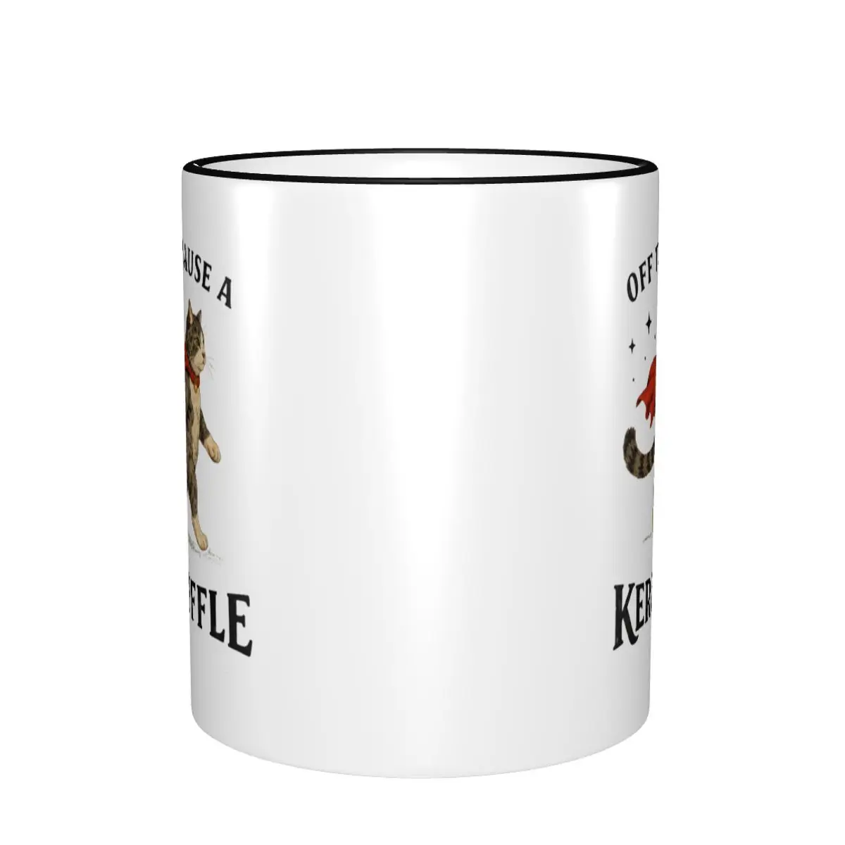 Cute Off To Cause A Kerfuffle Tea Cup Home Cat Meme Mugs