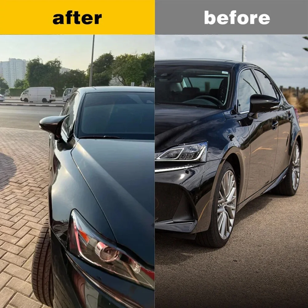 

Car Exterior Enhancement Gloss Black Side Mirror Cover Auto Side Mirror Protection Custom Fit Design Easy Installation
