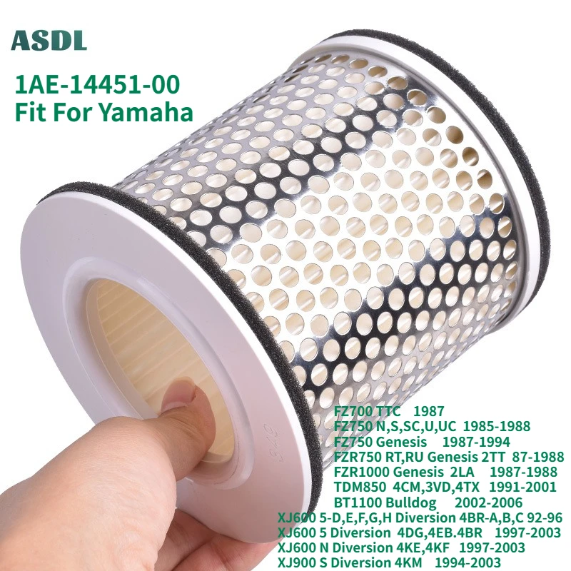 

Motorcycle Air Filter For YAMAHA XJ600 XJ900 Diversion 92-03 FZ700 FZ750 FZR750 FZR1000 Genesis TDM850 BT1100 Bulldog 4603