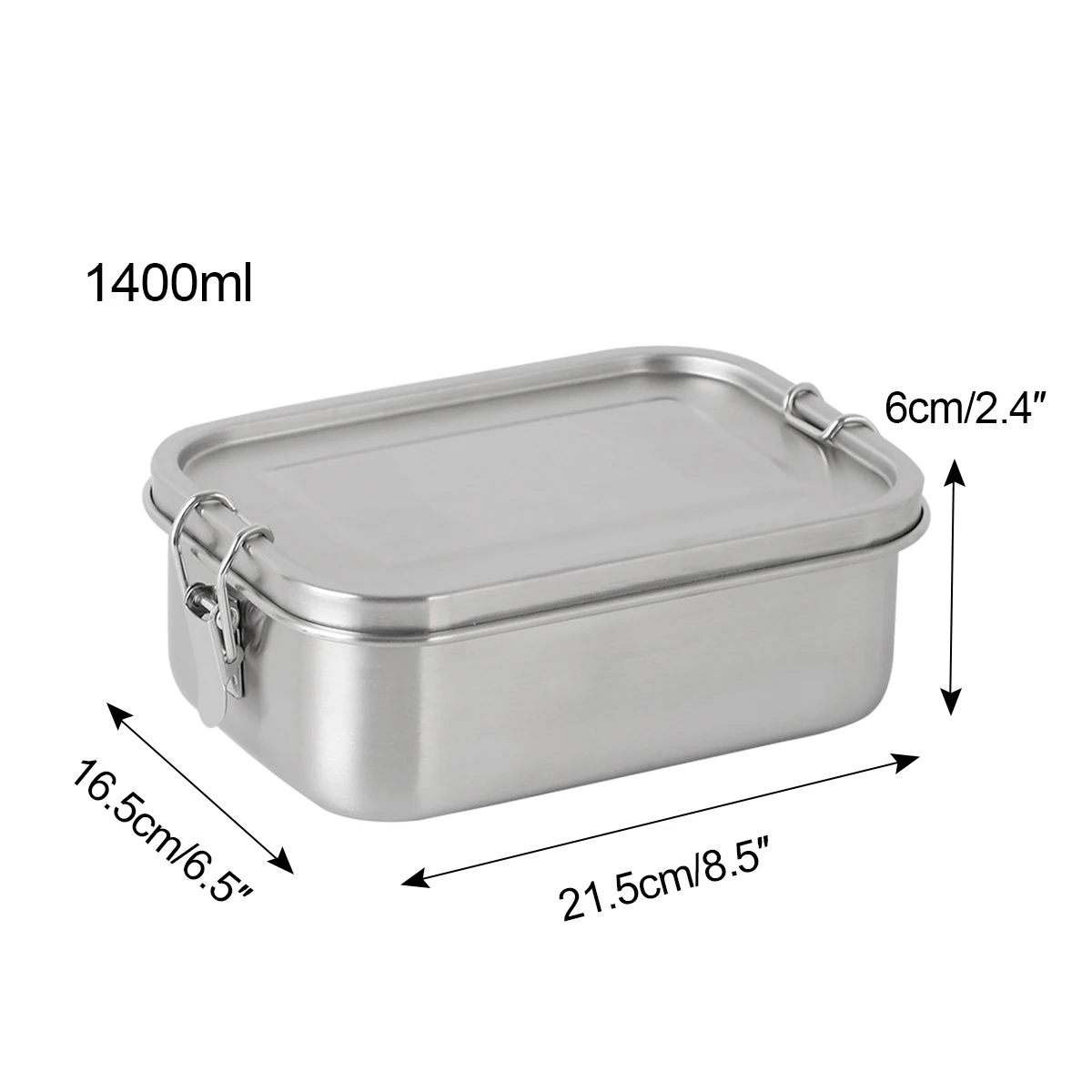 2024 New 2 Grids 304 Stainless Steel Lunch Box Food Container Children Bento Box Outdoor Camping Storage Compartment Lunch Box