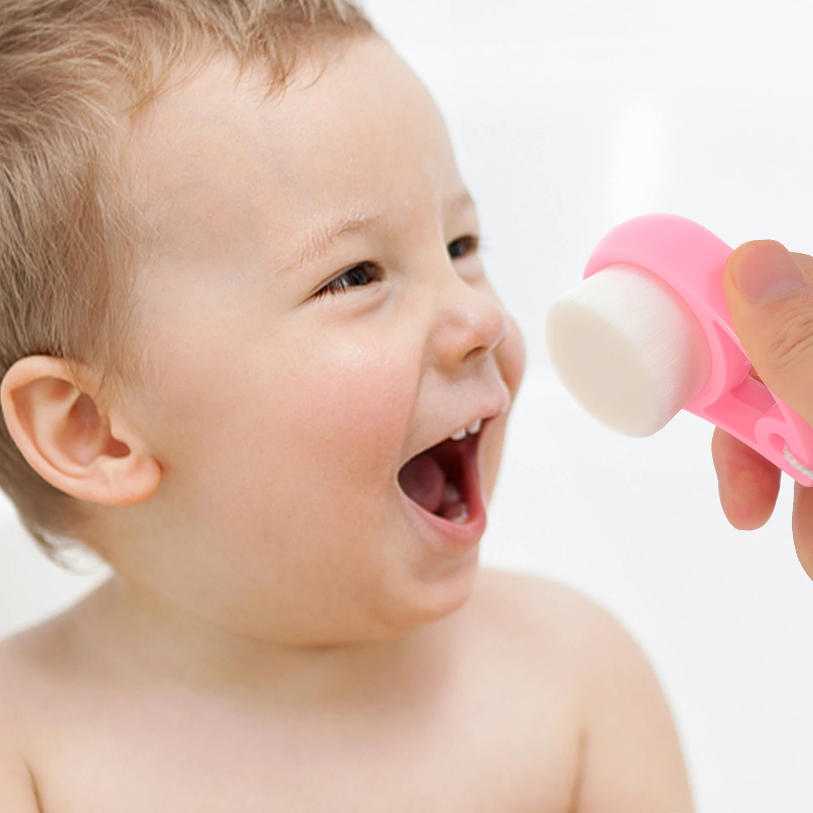 2 個クレンジングブラシフェイスクリーナースクラバークリーニング顔の角質除去ブラシ皮膚洗浄