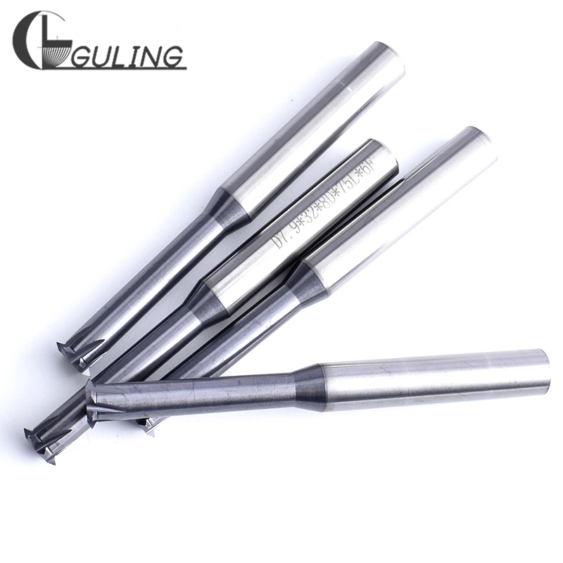 GULING เดี่ยวขลุ่ยทังสเตนคาร์ไบด์ปลายด้าย mills CNC ด้ายตัด