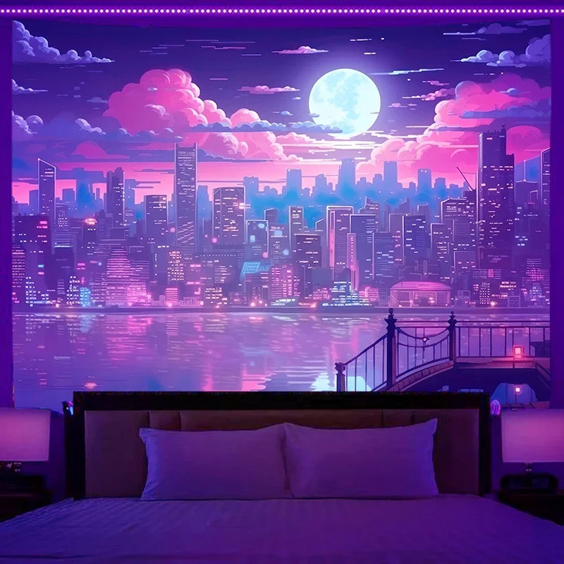 VIKAMA Illusion Universe Starry Sky Tapestry Bedroom Gaming Gaming Room Immersive Art Atmosphere Sense Of Decoration