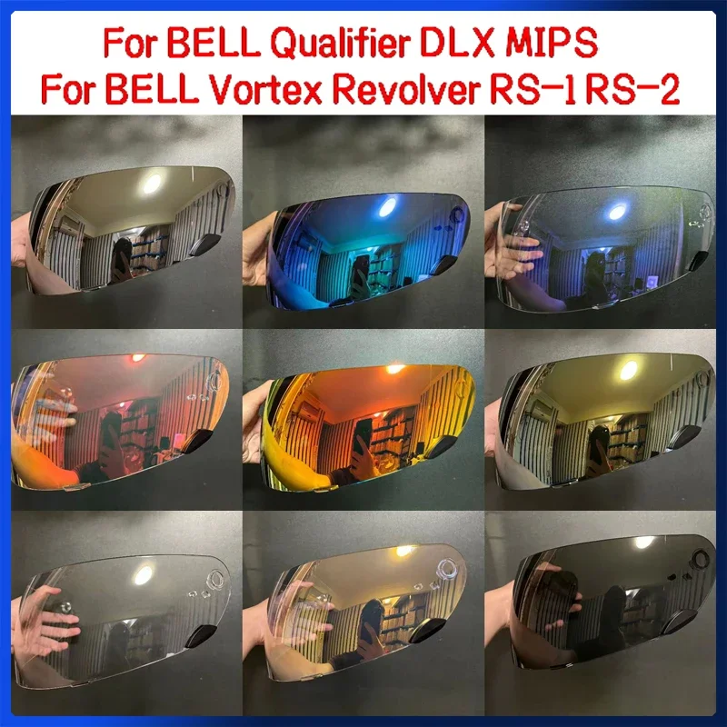 Motorcycle Helmet Visor For BELL Qualifier DLX MIPS Anti-scratch UV Wind Shield Glasses Visor For BELL Vortex Revolver RS-1 RS-2