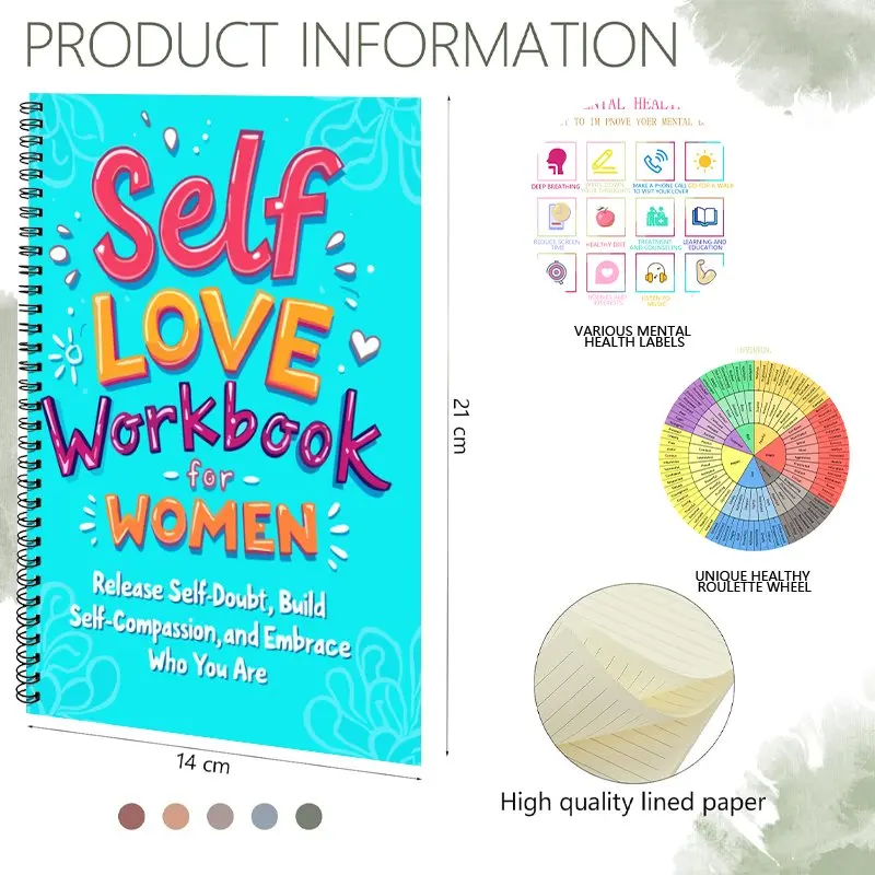 Women's Personal Growth and Self Care Workbook,Release Self Doubt,Build Confidence,Embrace Compassion and Love Yourself