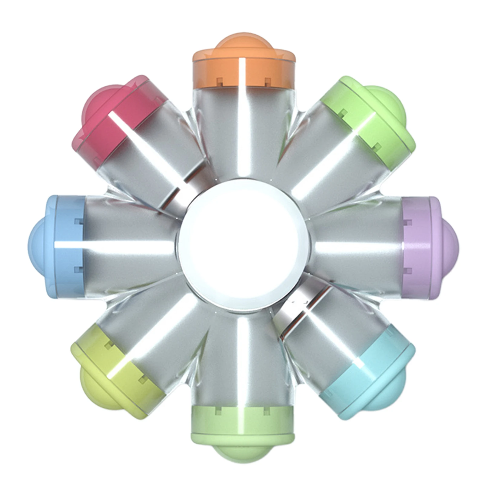 Fingertip Spinning Gyro Plastic With Rubber Bubble Design Relief Stress Anxiety