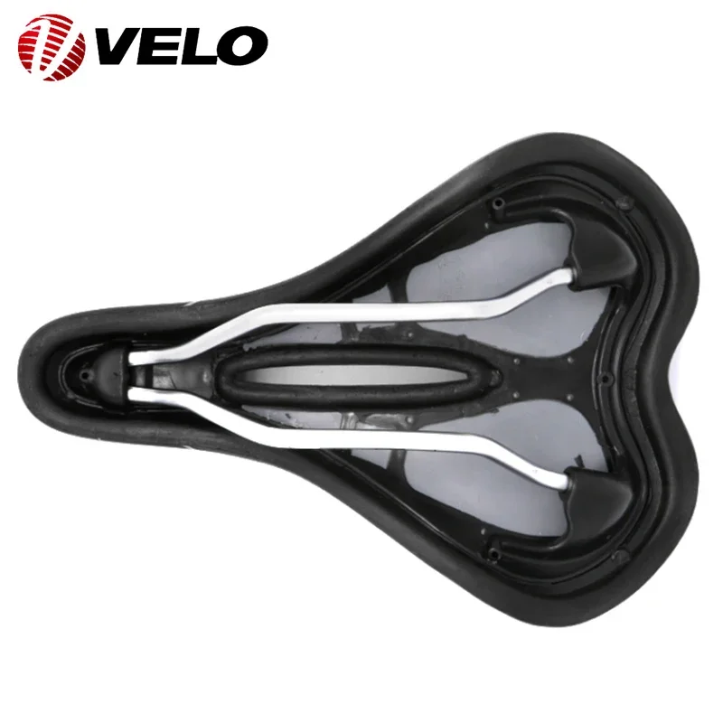 VELO VL-4290 Zone Cut Hollow Breathable Comfortable Silica Gel PU Road Bike City Bike MTB Bicycle Saddle Cushion Cycling Parts