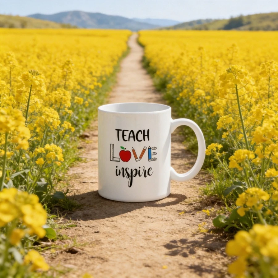 

Cute Mugs Ceramic Mug Teach Love Inspire Mug Coffee Cup Drinkware Funny Coffee Cups Original Breakfast Cups Personalized Gift