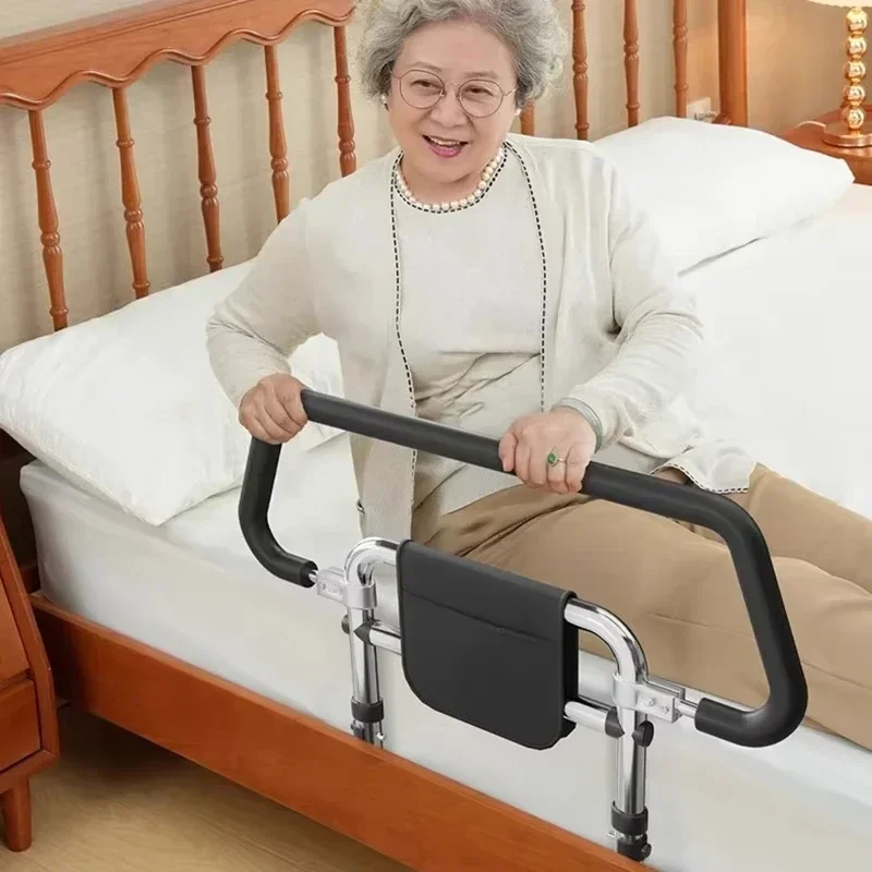 European Stainless Steel Senior Bed Rails Elderly Goods Bedside Handrails Home Bedroom Home Guardrails Simple Elderly Furniture