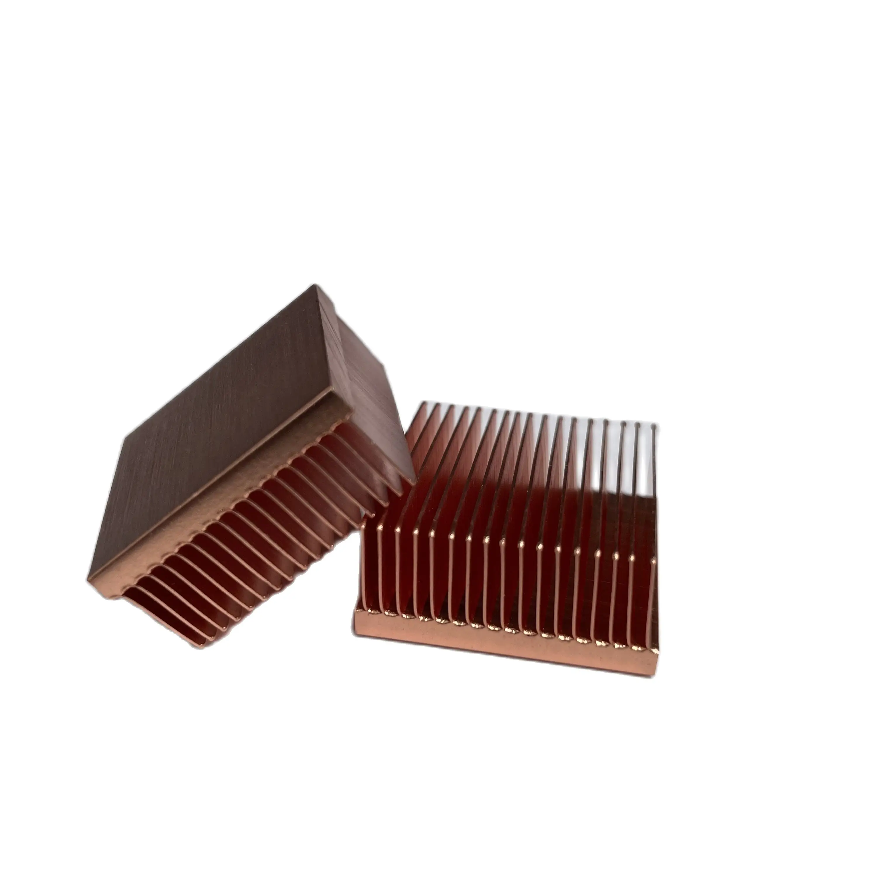 Diy 2 pçs/lote 25x25x11mm dissipador de calor de cobre fonte de alimentação cpu dissipador de calor de cobre placa única computadores dissipador de calor