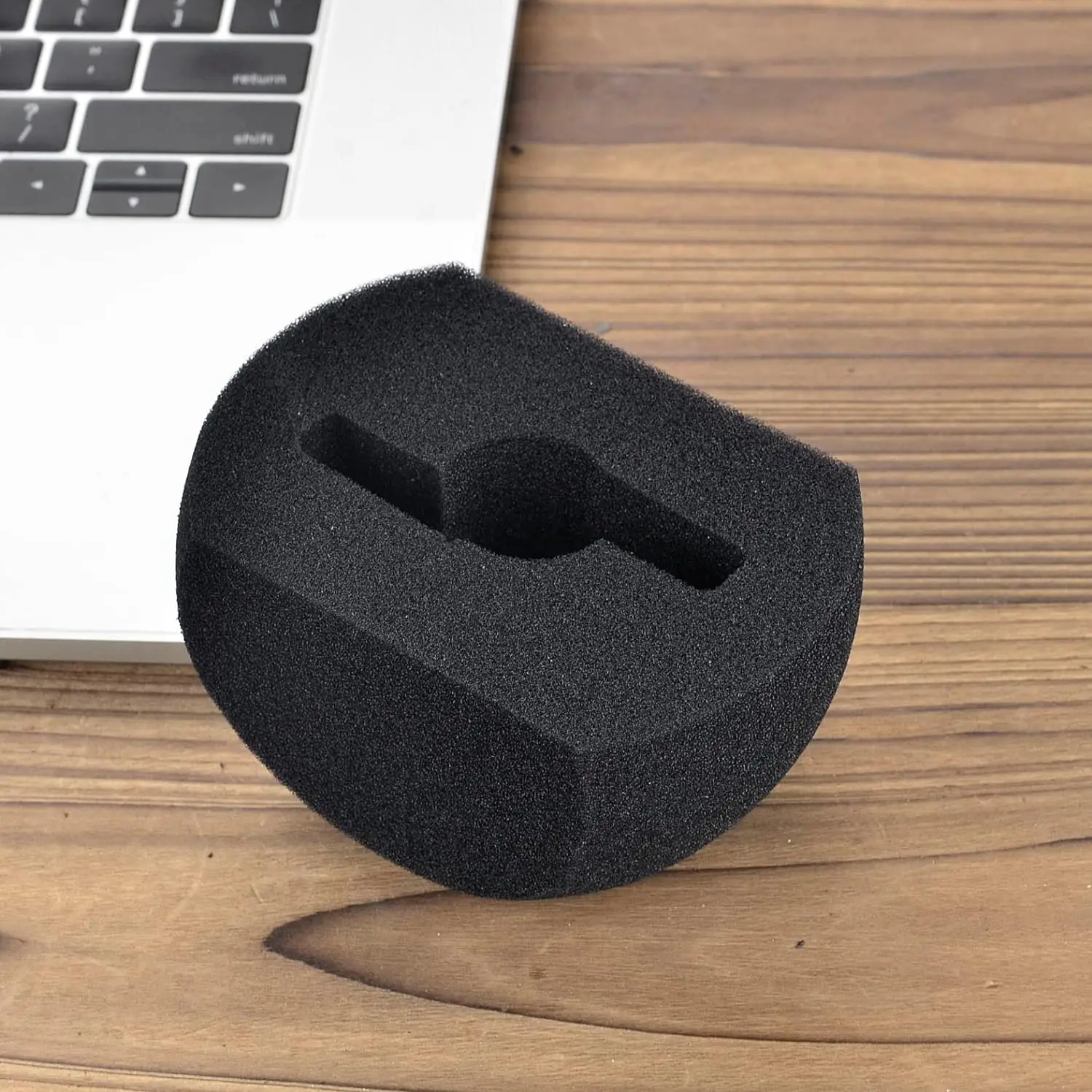 V-MOTA 마이크 앞유리 폼 커버, Zoom H4N PRO 호환, 오디오 품질 향상, 바람 소음 감소, 블랙 2 개