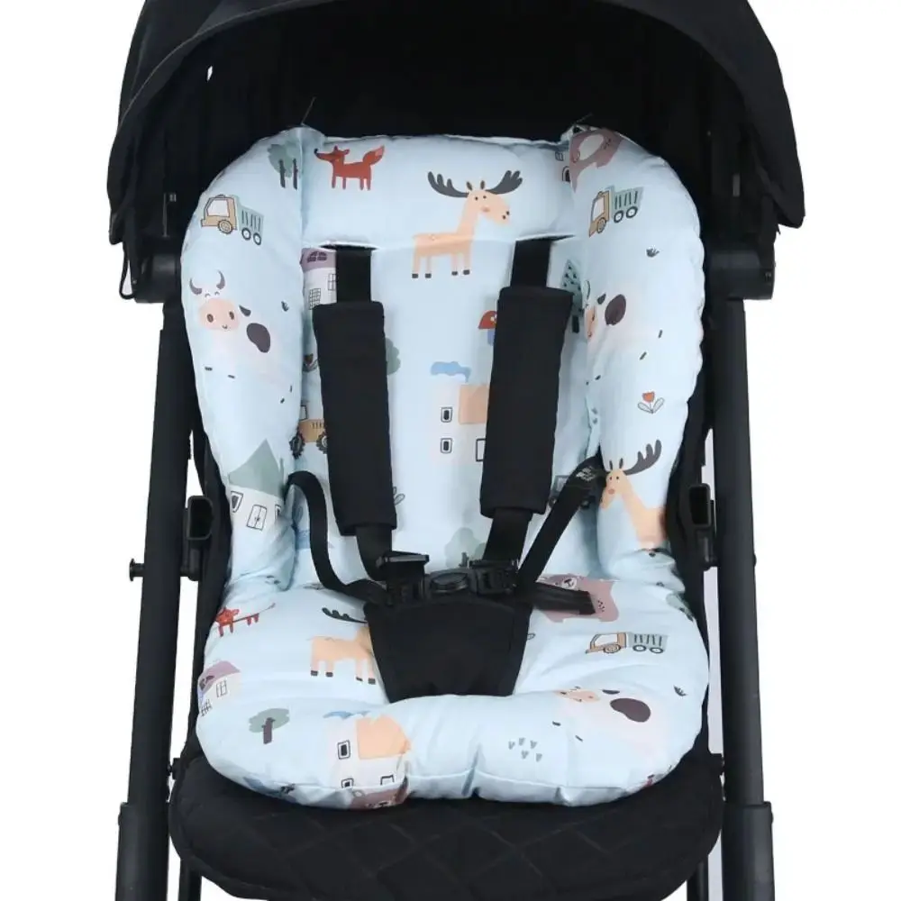 1Pcs Pram Buggy Stroller Cushion Cartoon Pattern for All Seasons Baby Stroller Seat Pad Stroller Accessories Universal