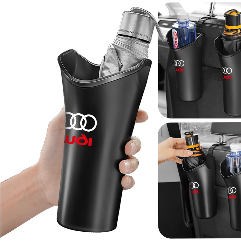 Multi-Functional Portable Car Umbrella Storage Bucket Tools Center Coverfor Audi Sline A4 B5 B6 B7 A5 C7 A6 A8 RS3 RS4 Q2 Q7 RS5