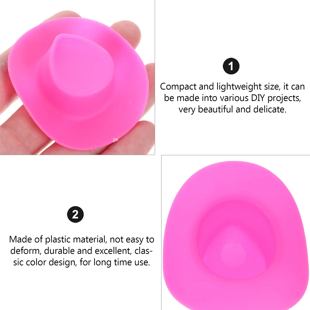 40 قطعة قبعة مصغرة الديكور حجم صغير خفيف الوزن هدية رائعة للأطفال الأصدقاء قبعة صغيرة نموذج لعبة التظاهر اللعب