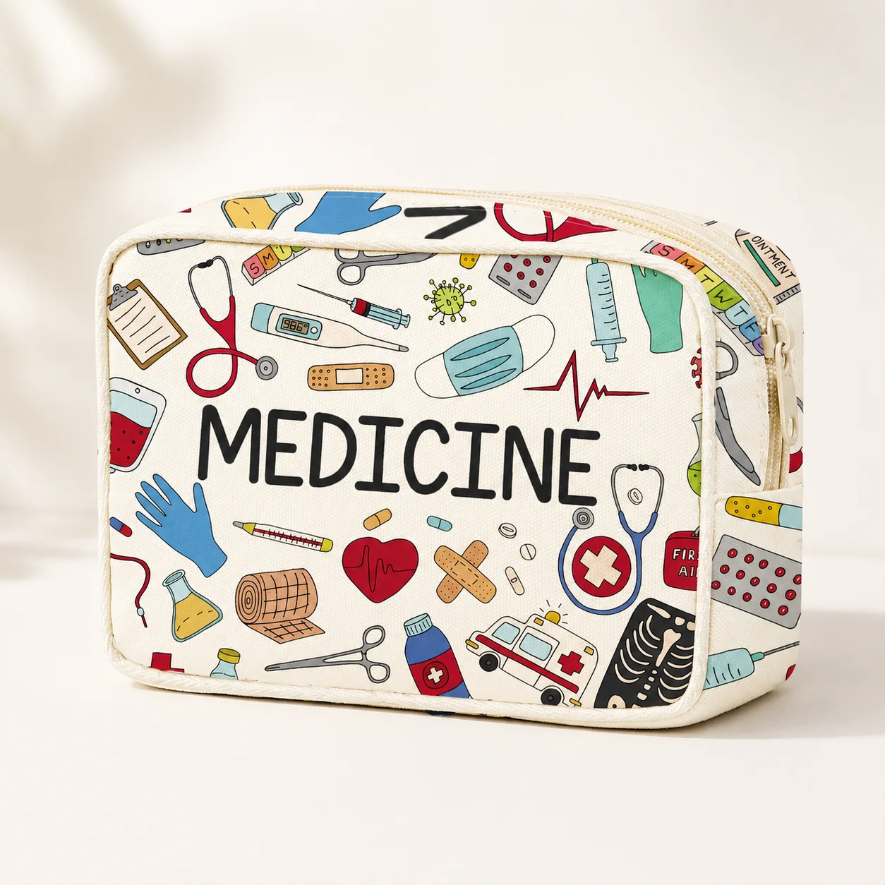 1PC Large Capacity Medicine Bag Travel Portable Medical Bag Home Medicine Storage Bag Set Portable Outdoor First Aid Kit