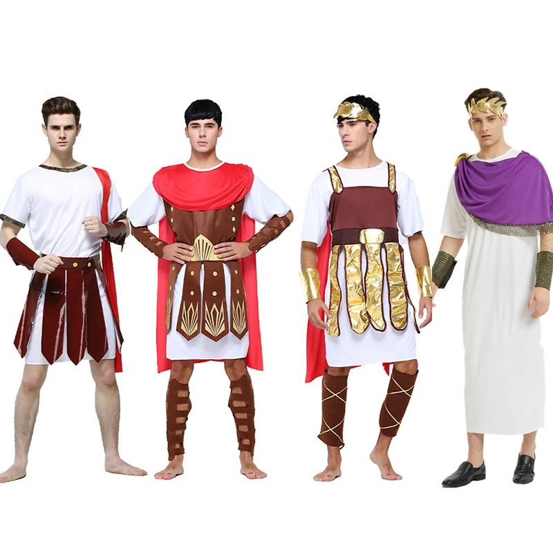 Spartaanse Krijger Volwassen Mannen Griekse Romeinse Krijger Gladiator Kostuum Ridder Julius Caesar Kostuums Halloween Party Carnaval Mardi Gra