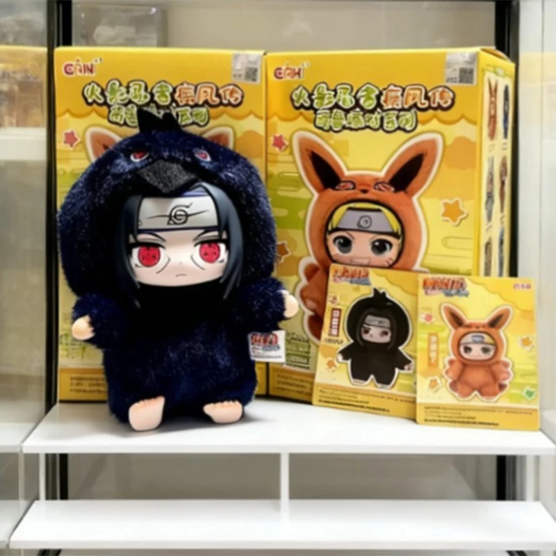 ตุ๊กตาเนื้อผ้าซีรีส์ปาร์ตี้สัตว์ปีศาจ นารูโตะ แบนได บลายด์บ็อกซ์ ตัวละครอนิเมะ พวงกุญแจ ของสะสมยอดนิยม
