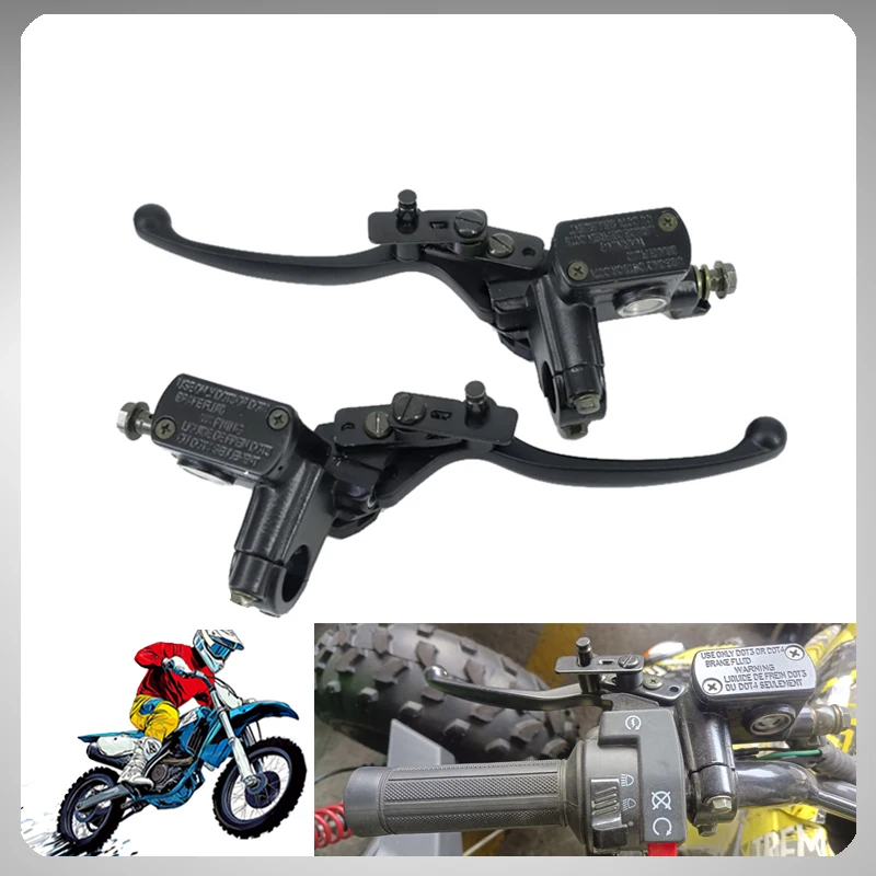 Universal Motorcycle Left Right Cylinder Hydraulic Brake Clutch Lever Pump For 50cc-250cc  ATV Four-wheel Dirt Bike