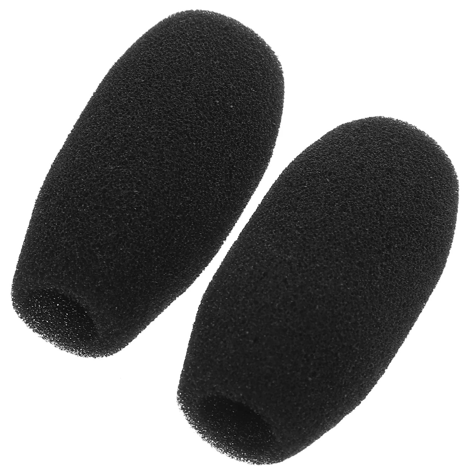 

2Pcs Lapel Mic Wind Cover Sponge Microphone Shield Noise Reduction Durable Replacement for Conference Teaching