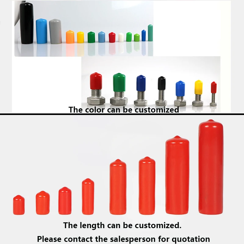 Rubber Sleeve Stopper Silicone Glue Insulating End Caps Thread Protection Sealing Cap Plugs Dust Cover Seals Set Smart Hoses Pvc