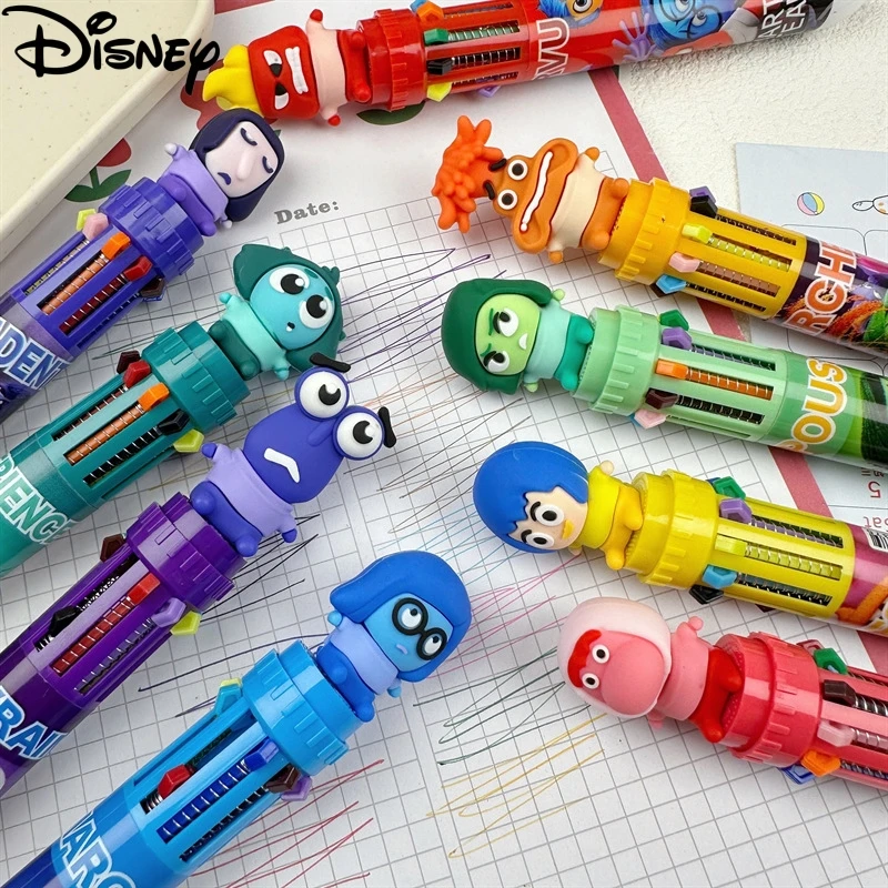 

9/36 шт., 10 цветов, шариковая ручка Disney Inside Out, разноцветная гелевая ручка с цветными маркировками, многофункциональные канцелярские товары, оптовая продажа