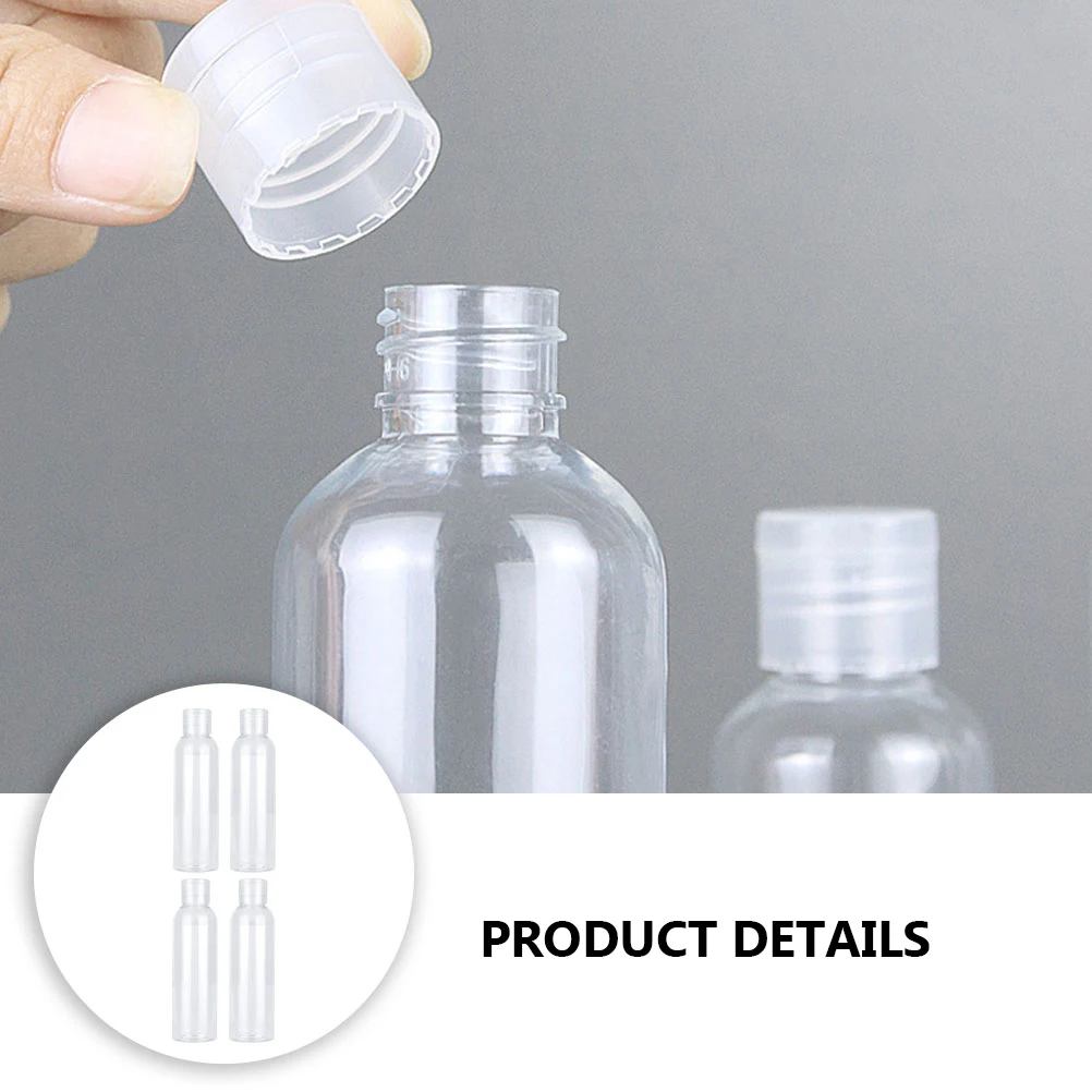 

12pcs Flip Top Empty Bottles Refillable Travel Size Containers Shampoo Toiletries Storage Portable Eco Friendly
