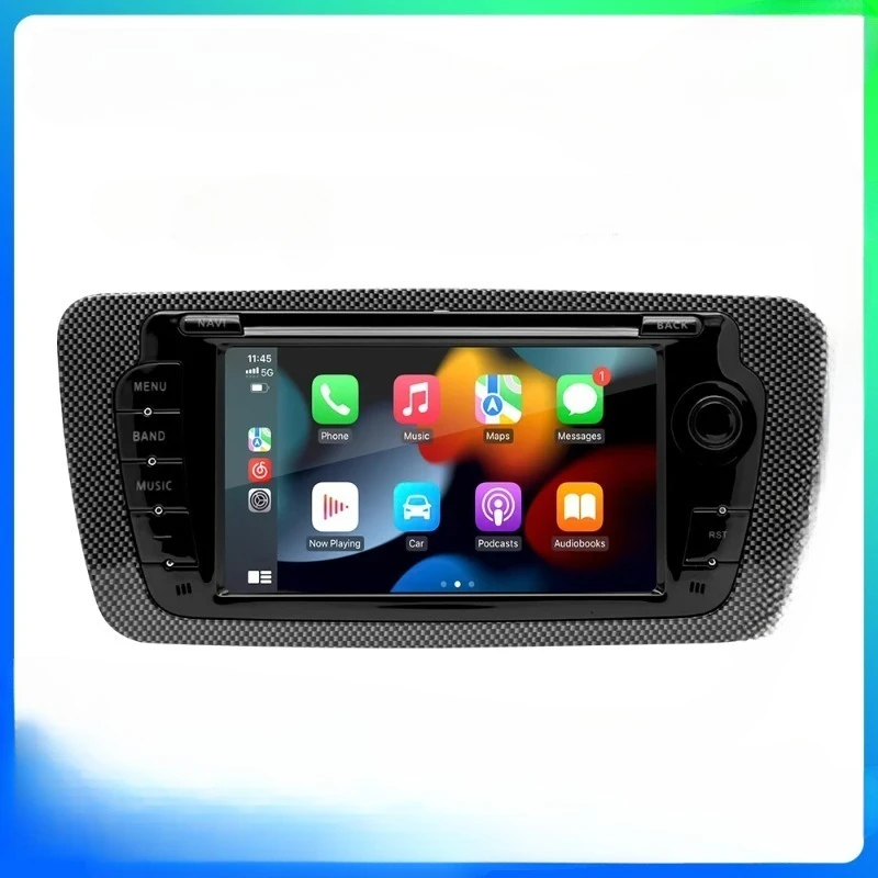 2 Din Car Radio for Seat Ibiza 2009-2013 Audio Multimedia Player CarPlay Android Auto GPS Bluetooth WIFI FM RDS Autoradio