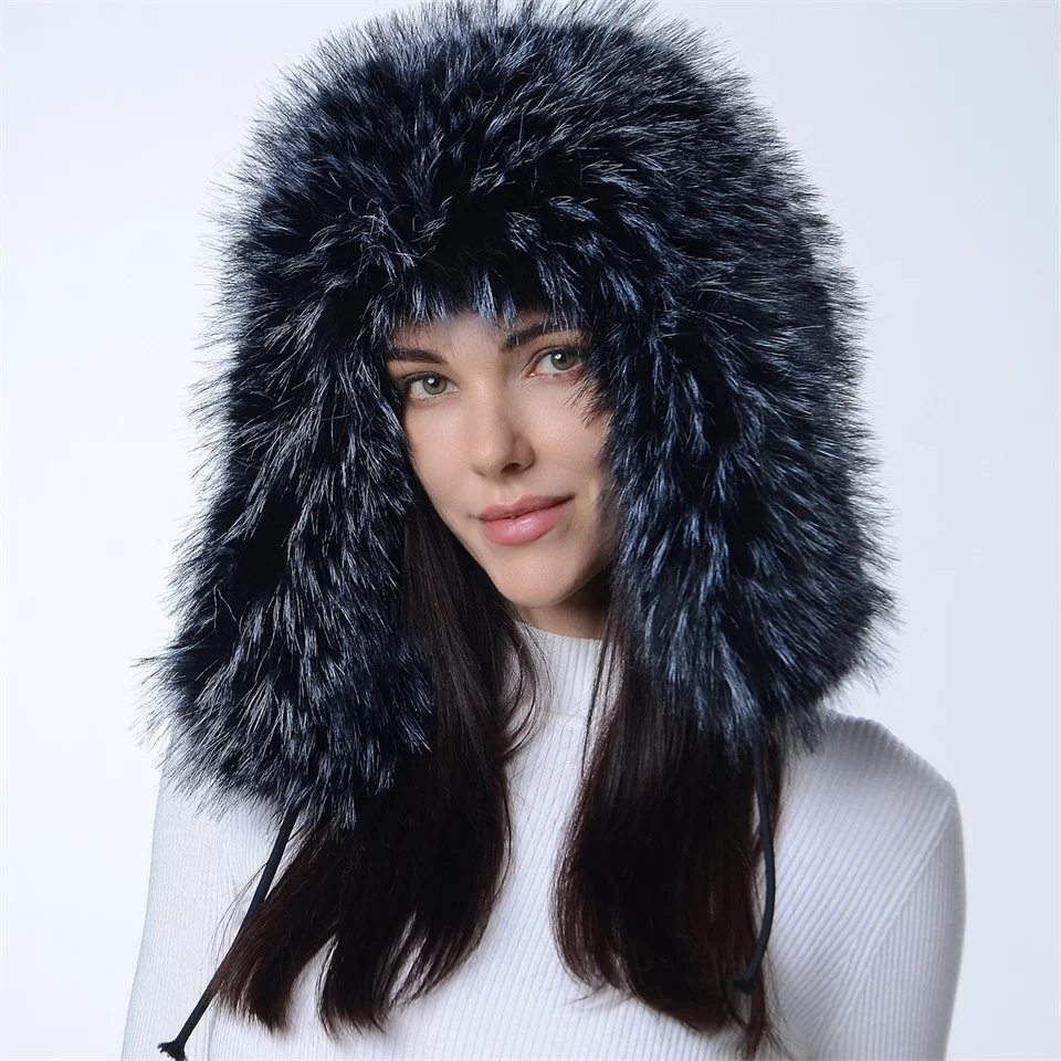 fluffy-faux-fur-hat-for-women-winter-cap-woman-raccoon-fur-hat-warm-thick-plush-women's-hat-lady-fashion-luxury-furry-y2k-hat