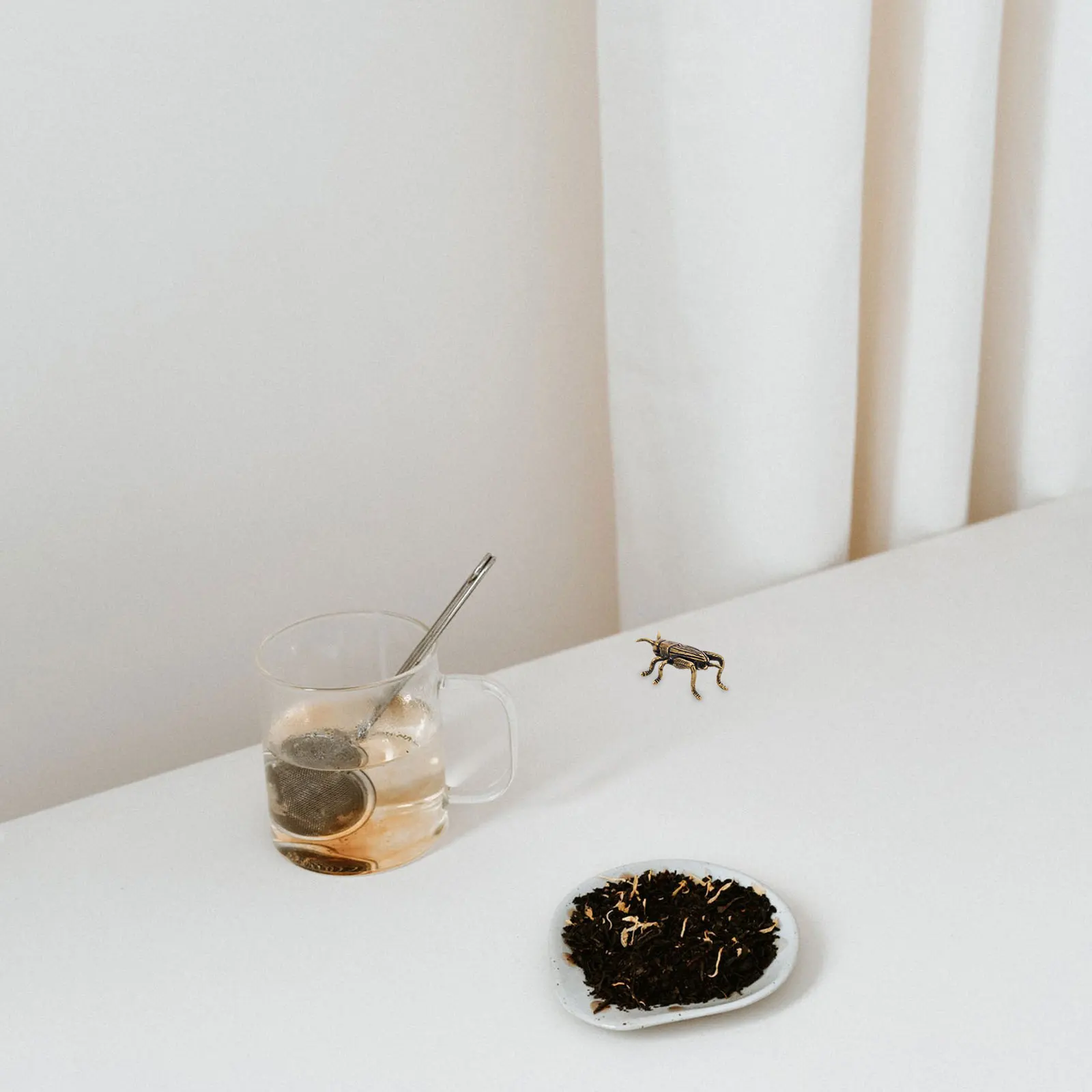 

Brass Crickets Decorative Piece Retro Lucky Insect Art for Home Office Shelf Display Feng Shui Brass Crickets Figurine