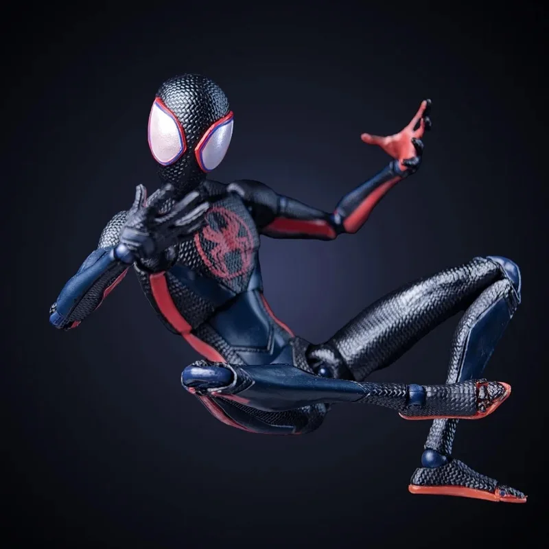 متوفر في المخزون ألعاب Ct سبايدرمان مايلز موراليس SHF الرجل العنكبوت عبر الآية العنكبوت أنيمي عمل الشكل تمثال ألعاب مخصصة