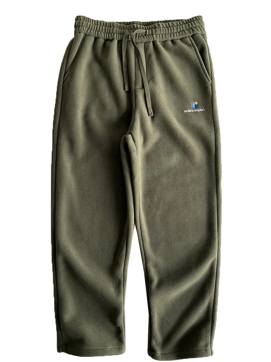 

Quali Good Straight Leg Fce Sweatpants Men's Casual Loose Versatile Workwear Long Pants Autumn Winter New Sle Heavyweight