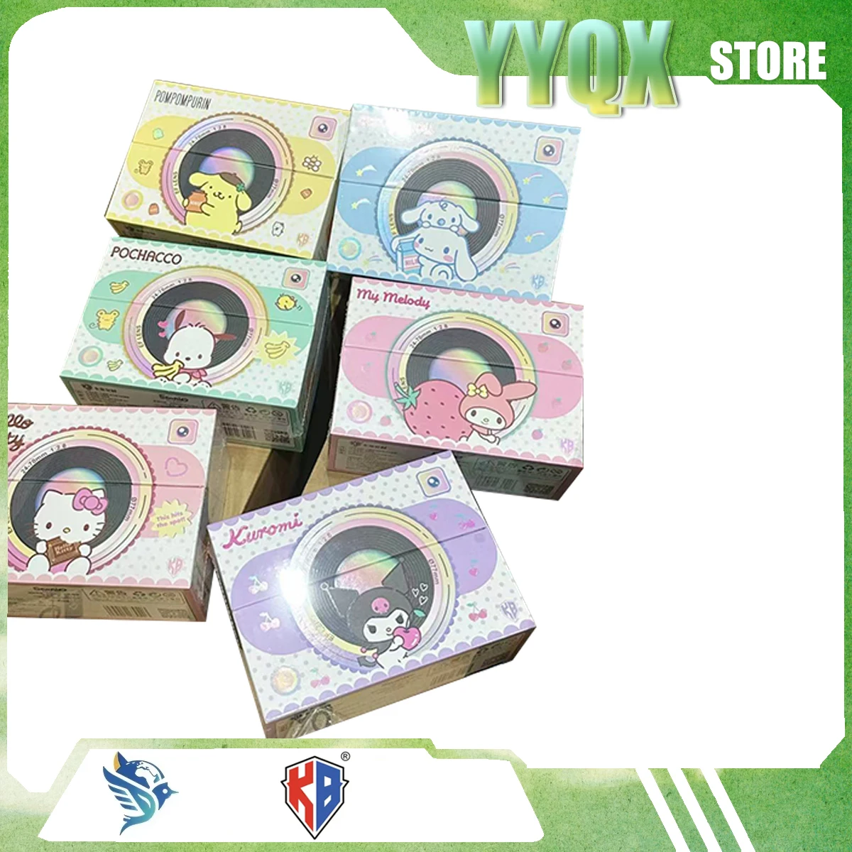 KABAO 2026 NEW  ‌Sanrio Hello Kitty My Melody‌ Kuromi‌ Cinnamoroll‌ Pochacco Collection Card Cute Periphery Anime Millet Toy