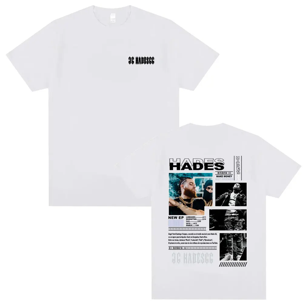 Rapper Hades 66 Make Money Not Friends Album Graphic T-shirts Men Women Fashion Hip Hop Crewneck Short Sleeve Oversized T Shirts