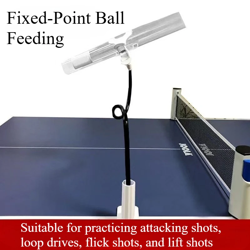 Table Tennis Fixed-Point Manual Launcher Professional Ping Pong Ball Robot with Table Clamp Serve Device Training Accessories