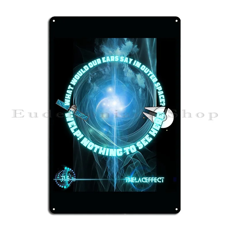 Awestruck Ears Space Bound Metal Plaque Poster Decoration Party Cinema Character Wall Decor Tin Sign Poster