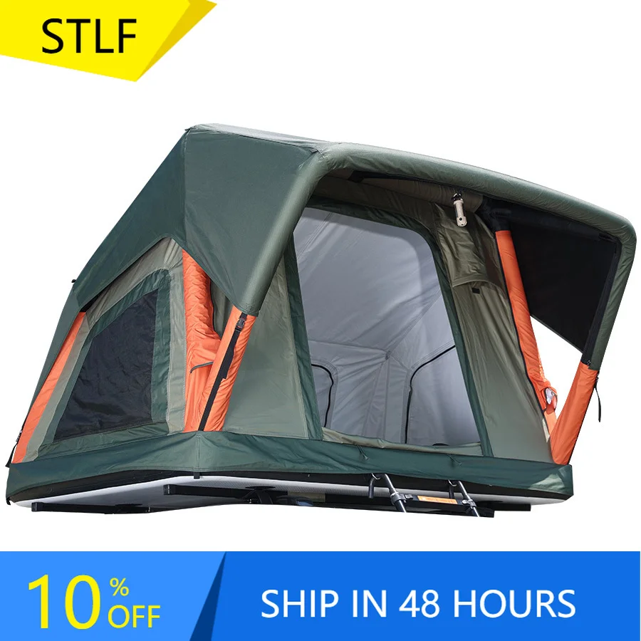 

Deren Высокое качество ABCIS Портативная надувная палатка на крыше автомобиля Легкая и водонепроницаемая ткань для кемпинга