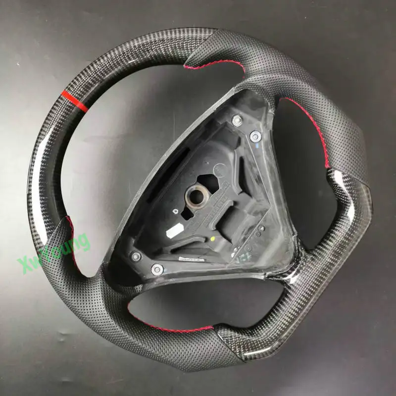 For Mercedes-Benz W171 W203 R171 SLK200 300 350 C200 230 350 (No Paddle Shifters) 100% Real Carbon Fiber Car Steering Wheel