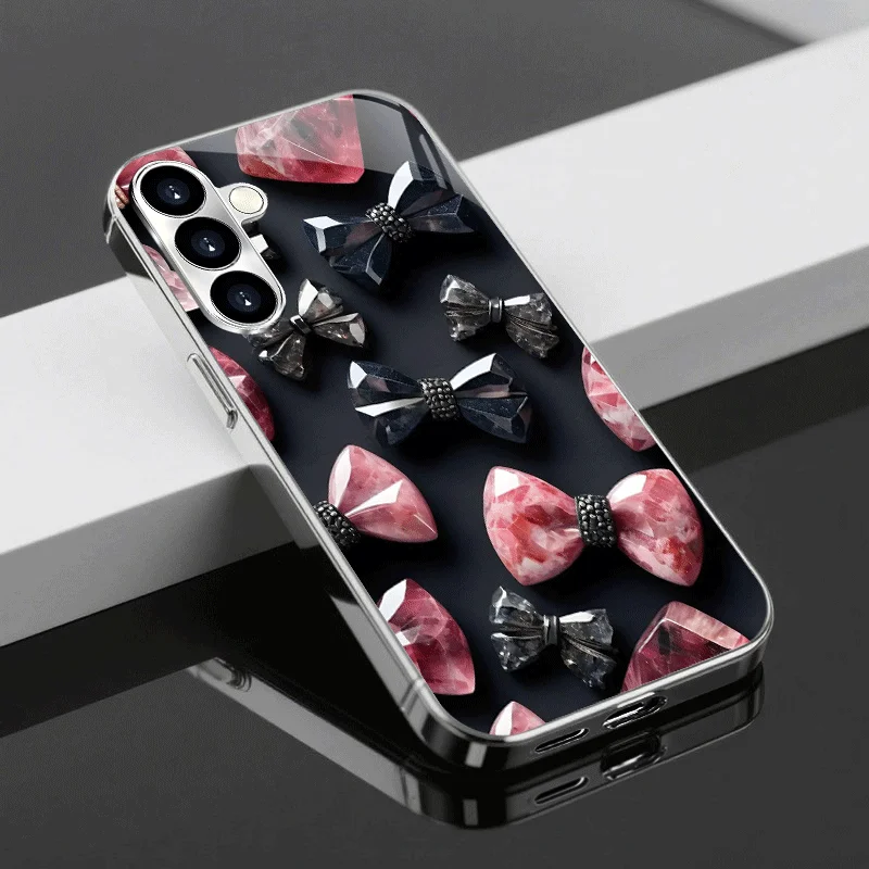 

High-end PhoneCase Electroplated Glass TPU PhoneCase for Samsung Galaxy S26 S25 S24 S23 S22 S21 FE,Ultra,Plus Dropresistant