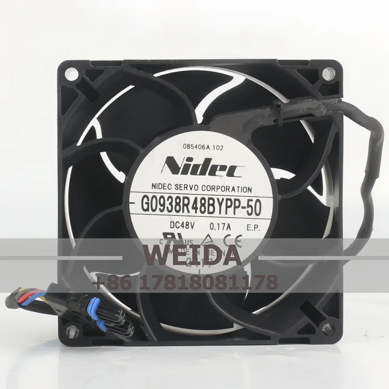 

SFENGDA DC Fan G0938R48BYPP-50 DC12V 24V 48V Brushless Fan 4 Wires Speed Control 92X92X38mm 9238 Waterproof Server Cooling Fan