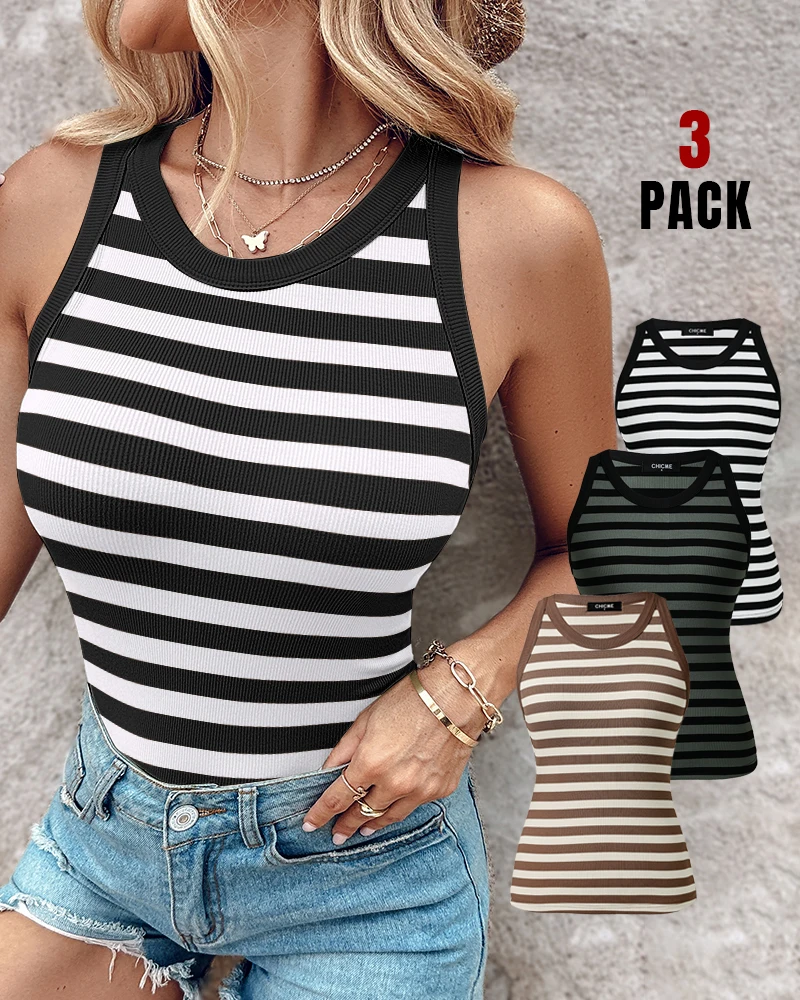 Beautiful Girls In Stock 2024 Summer Hot Selling Hot Selling Casual Round Neck Sleeveless Tight Fitting Vest Y2K Clothing