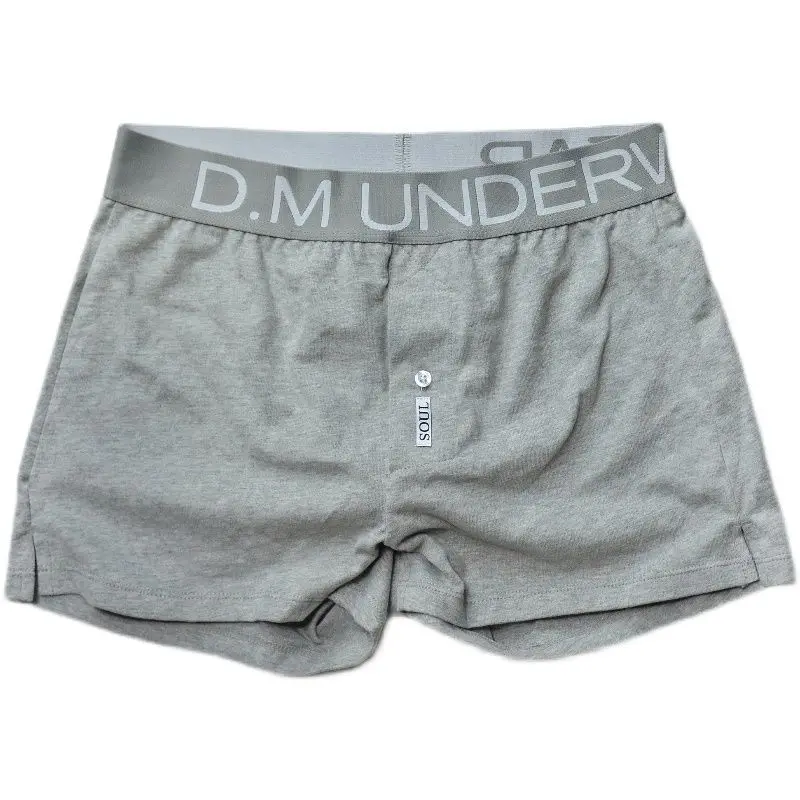 ملابس داخلية للرجال طباعة حروف الخصر بلون واحد ملابس أساسية للرجال سراويل آرو مريحة من القطن بيجامة منزلية سراويل بوكسر #5